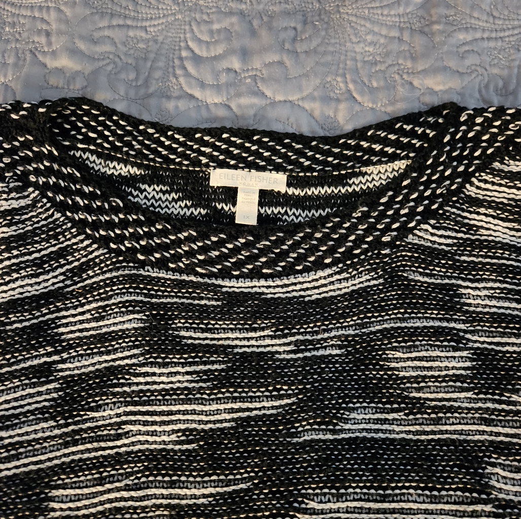Eileen Fisher Crop Cotton Sweater